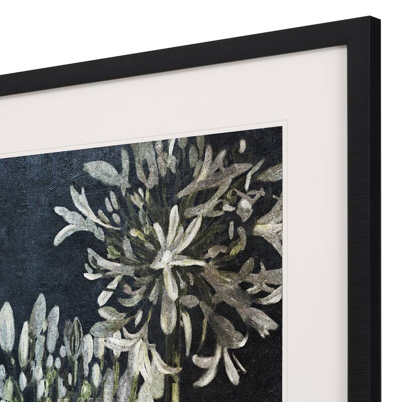 Midnight Lilies II Framed Art Under Glass Black Bed Bath & Beyond