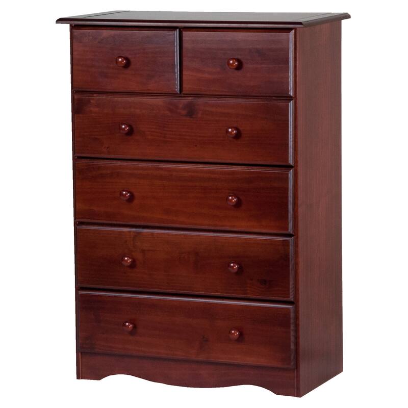 100% Solid Wood 6-Drawer Chest by Palace Imports