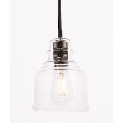 Elegant Lighting Pierce Single Light 6" Wide Mini Pendant