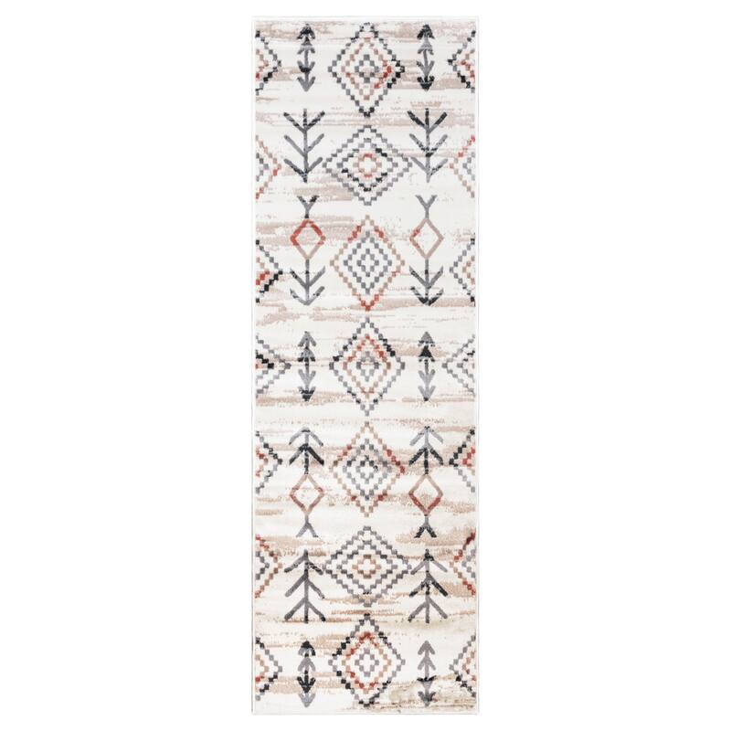 Modern Geometric Southwestern Indoor Area Rug by Superior