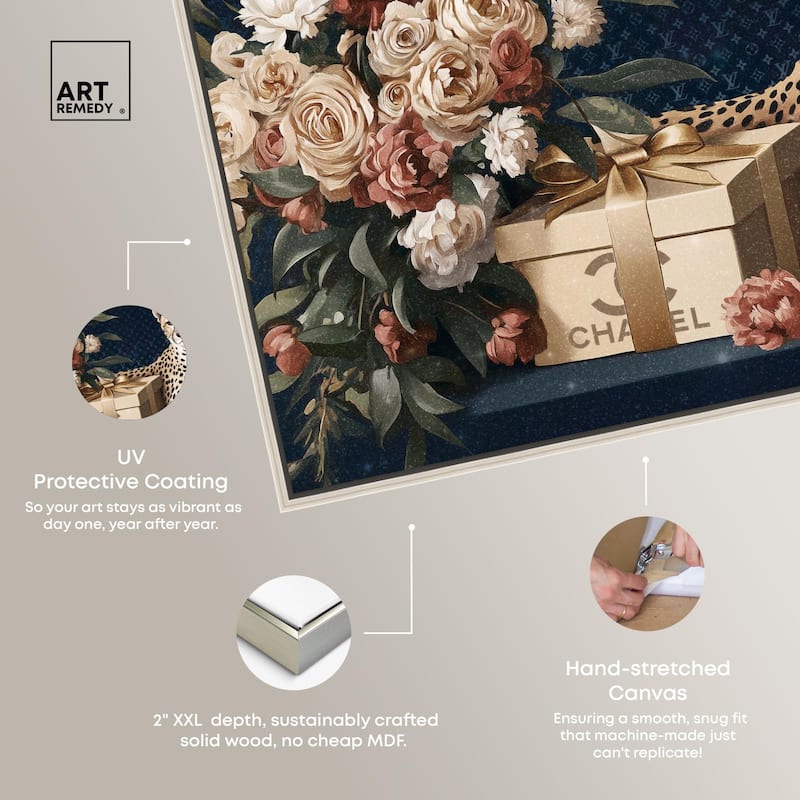 Cheetah Glam Gift Boxes Canvas by Art Remedy