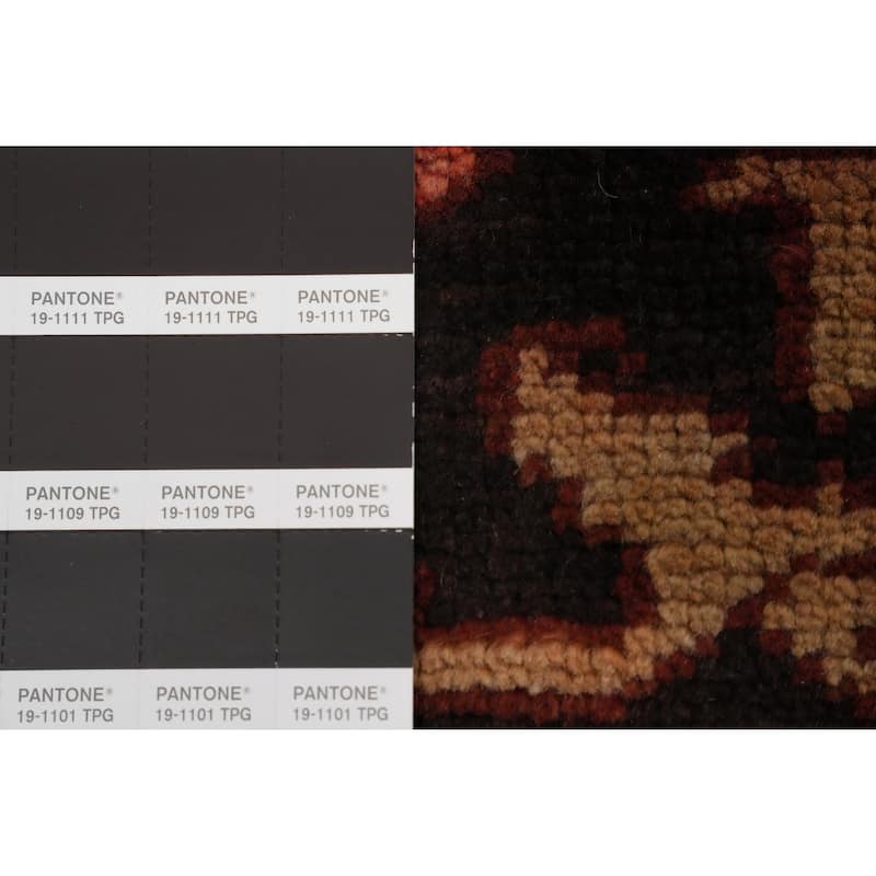 Hand Knotted Oriental 100% Wool Carpet Traditional Medallion Oranges & Rust Heriz Area Rug - 9' 4'' X 6' 9''