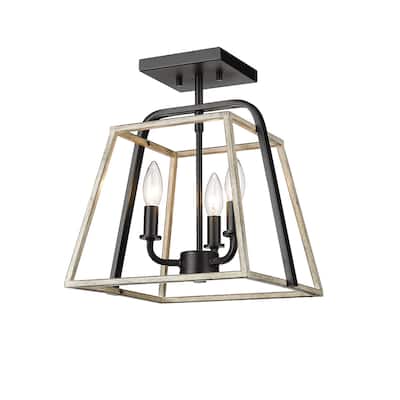 Millennium Lighting 3011 Bonnie 3 Light 11" Wide Semi-Flush Ceiling