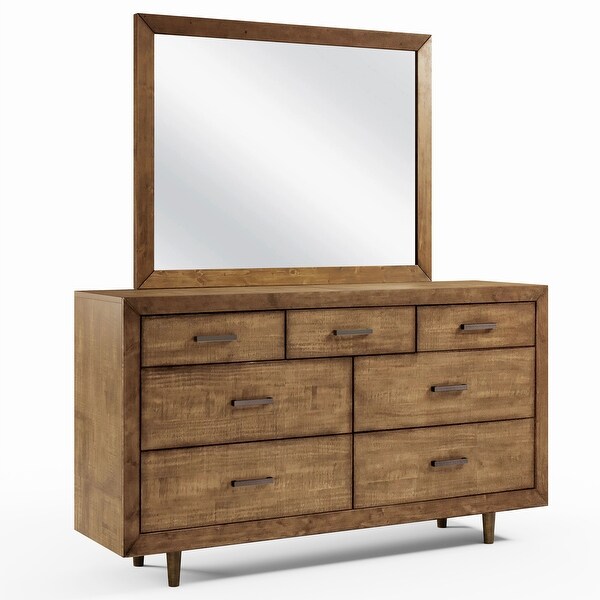 light wood mid century dresser