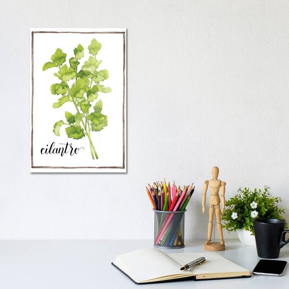iCanvas "Watercolor Herbs IV" by Grace Popp Canvas Print