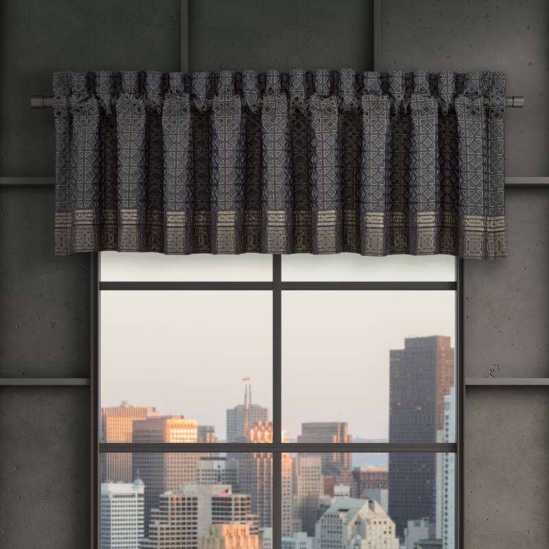 J. Queen New York Alaro Slate Window Straight Valance