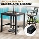preview thumbnail 9 of 37, 3/5-Piece Outdoor Bar Stool Set Aluminum Swivel Bar Stools with Sunbrella Cushion