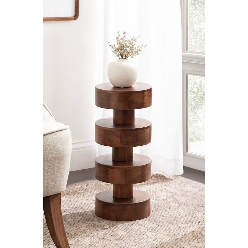 Kate and Laurel Omar Round Drink Table