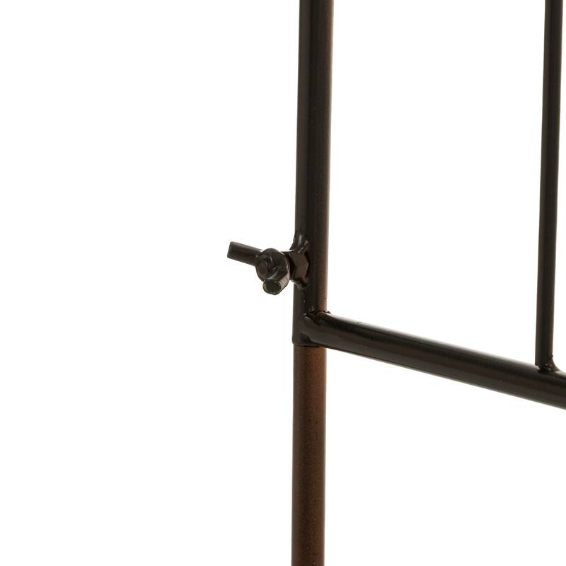 4 Pack Outdoor Metal Panel Garden Trellises for Climbing Plants with Stakes By Glitzhome