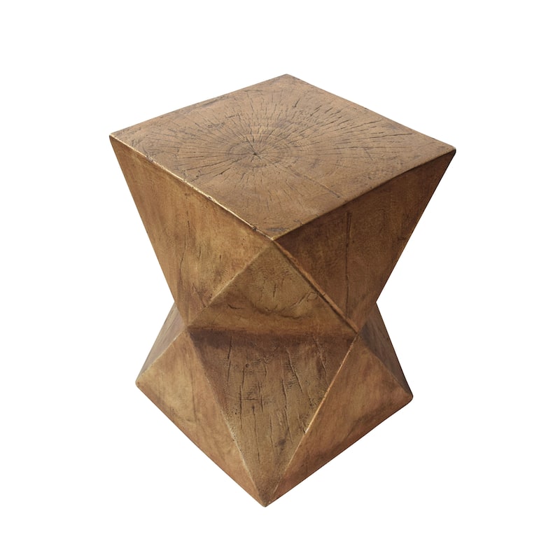 Roomfitters Waylon Accent Side Table, Modern Geometric End Table for Living Room or Bedroom, Natural