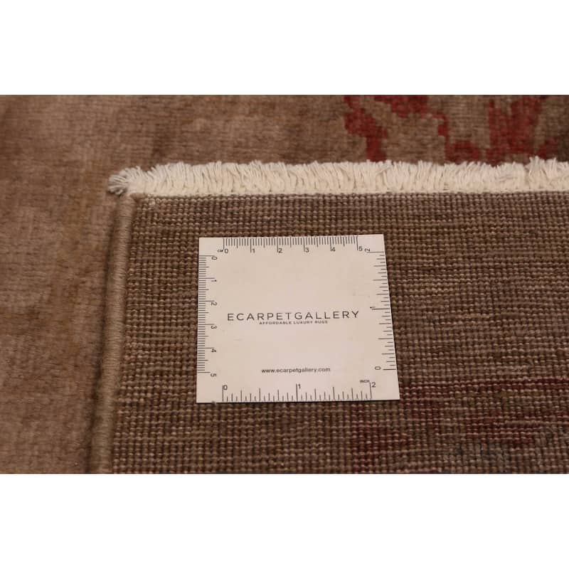 ECARPETGALLERY Hand-knotted Vibrance Brown Wool Rug - 5'11 x 8'7