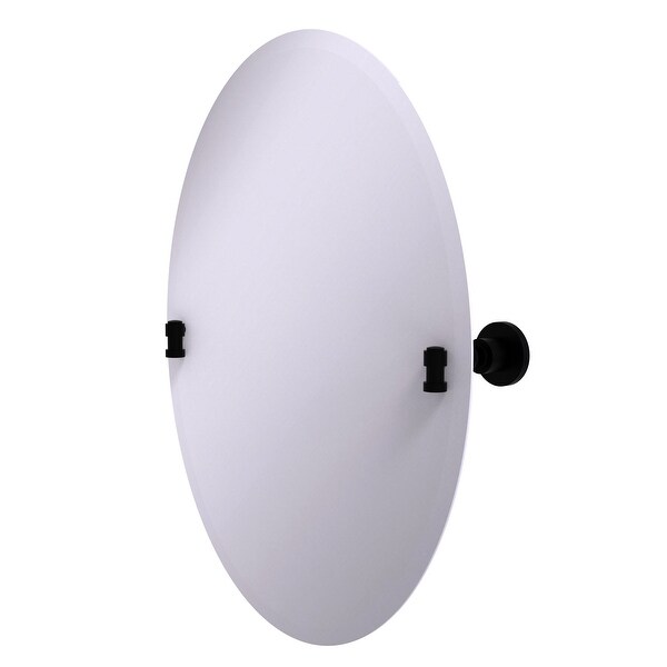 Allied Brass Frameless Oval Tilt Mirror with Beveled Edge