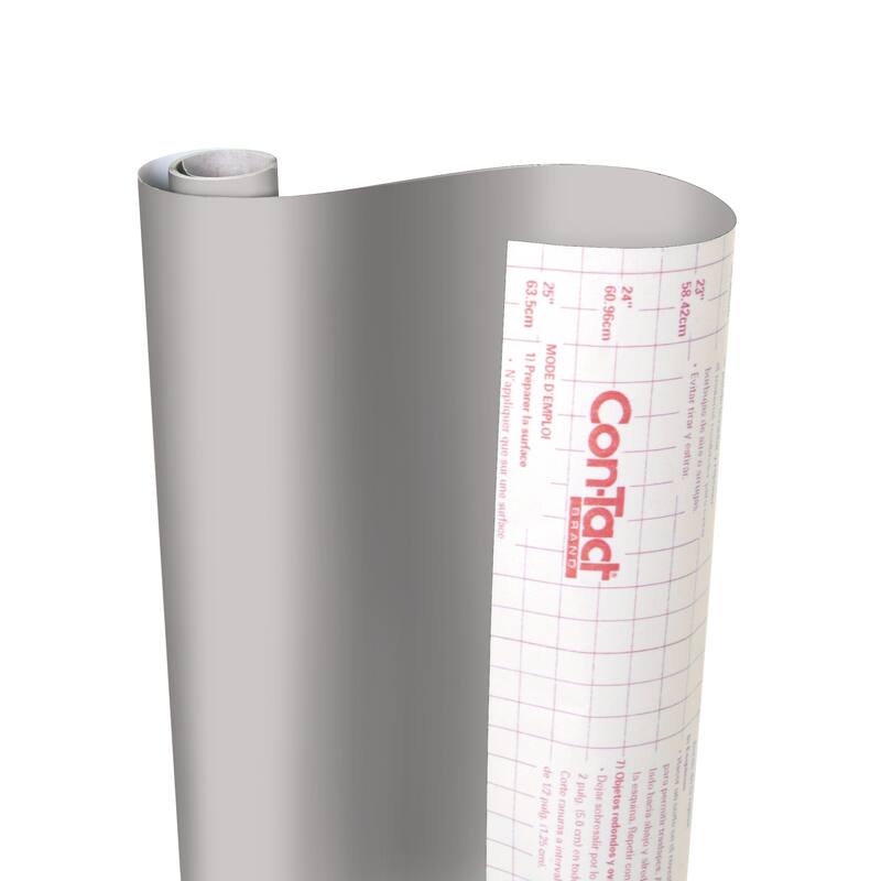 Con-Tact Brand Creative Covering Adhesive Covering, Slate Gray, 18" x 50 ft