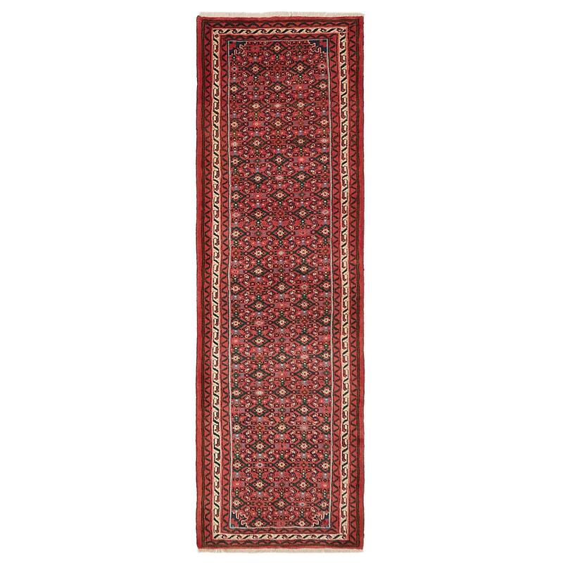 ECARPETGALLERY Hand-knotted Andelz Red Wool Rug - 2'9 x 9'3