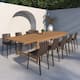 Option Light Wood Finish and Brown Chairs