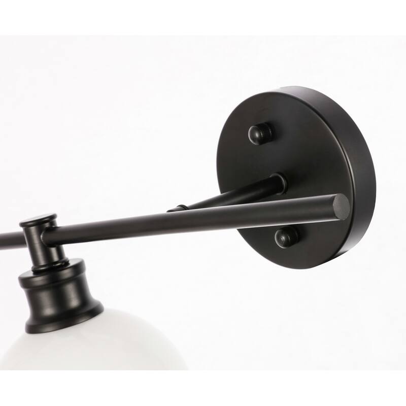 Collins 1-Light Glass Left Wall Sconce - 14.7/9.8 - 14.7/9.8