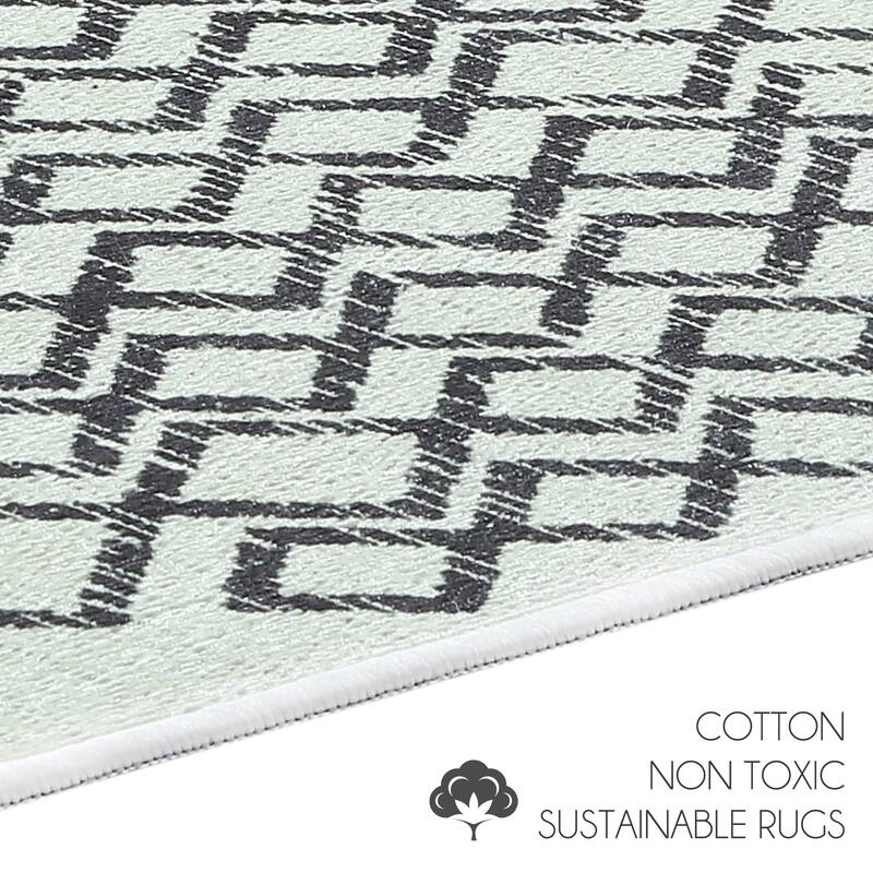 Sussexhome Non Skid Washable Kitchen Runner Rugs Set of 2 - Set of 44 x 24 and 31.5 x 20 Inches