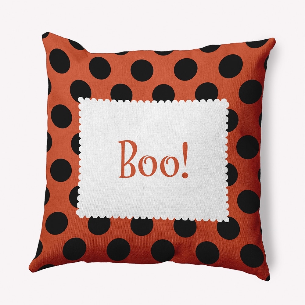 Halloween Boo Dots Accent Pillow