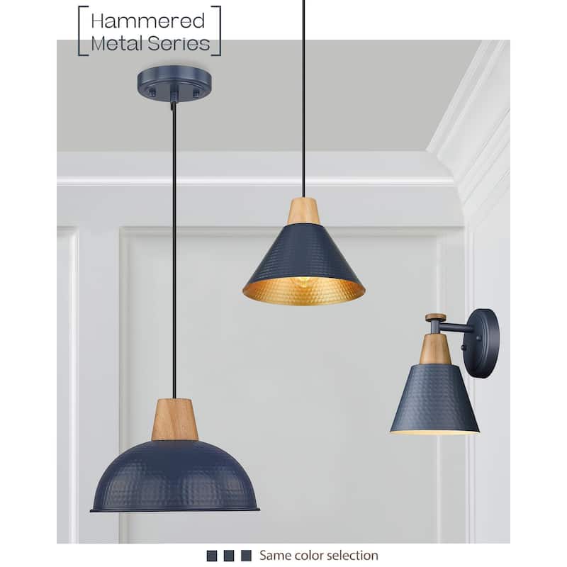 10.2 Inch Pendant Light Hammered Finish