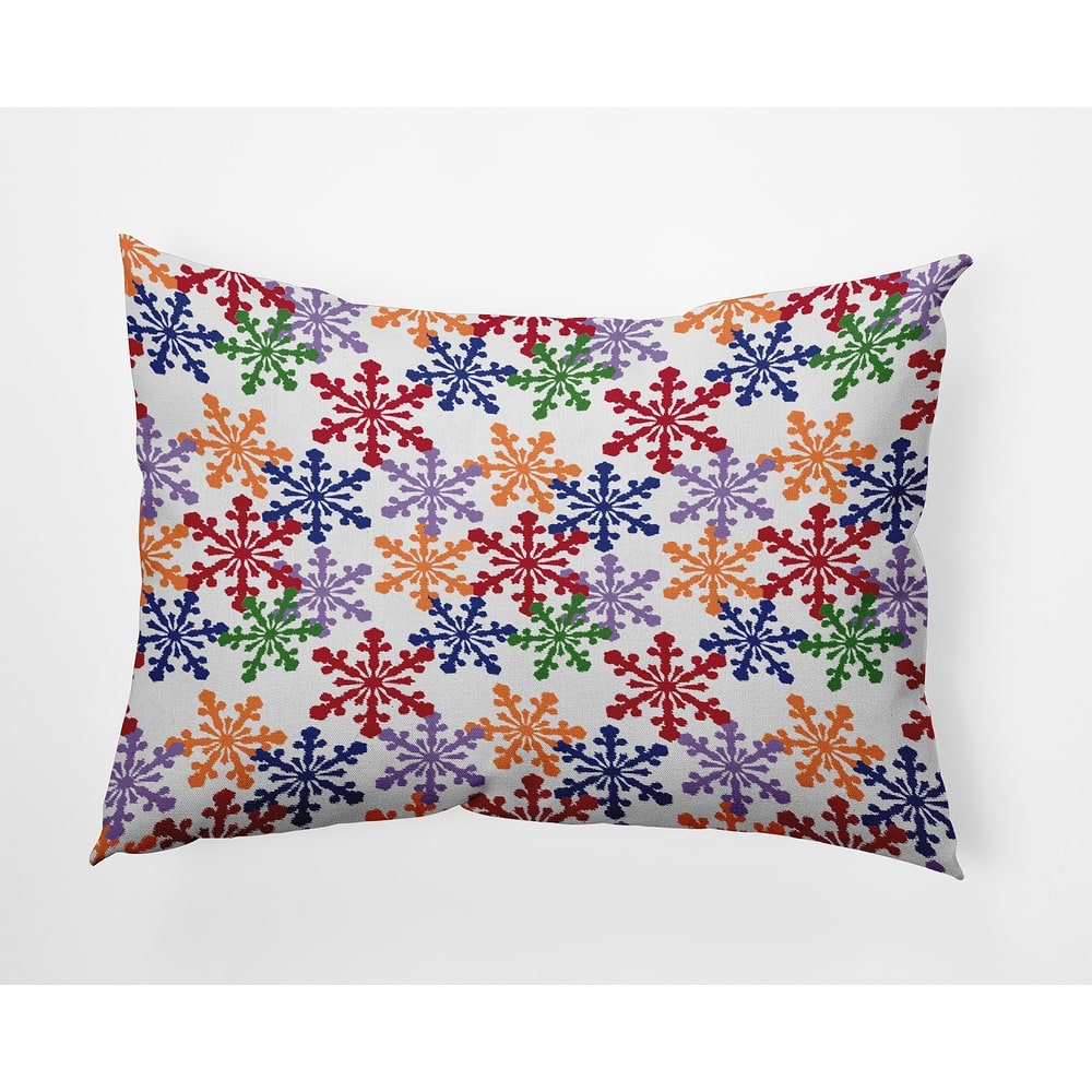 Snow Fall Winter Indoor/Outdoor Throw Pillow
