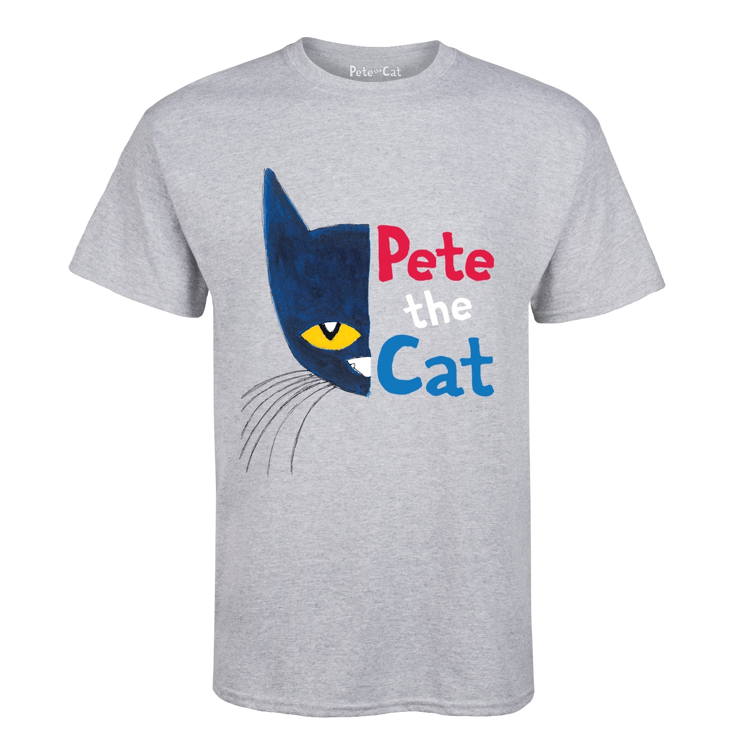 Shop Pete The Cat Half Face W Text Adult Short Sleeve Tee