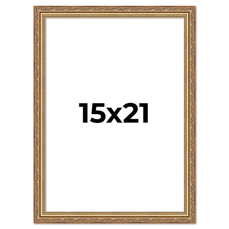 15x21 Frame Red Solid Wood Picture Frame Width 1.75 Inches | Interior Frame Depth 1 13/16 Inches