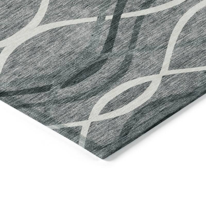 HomeRoots Abstract Transitional Rectangle Outdoor Rug