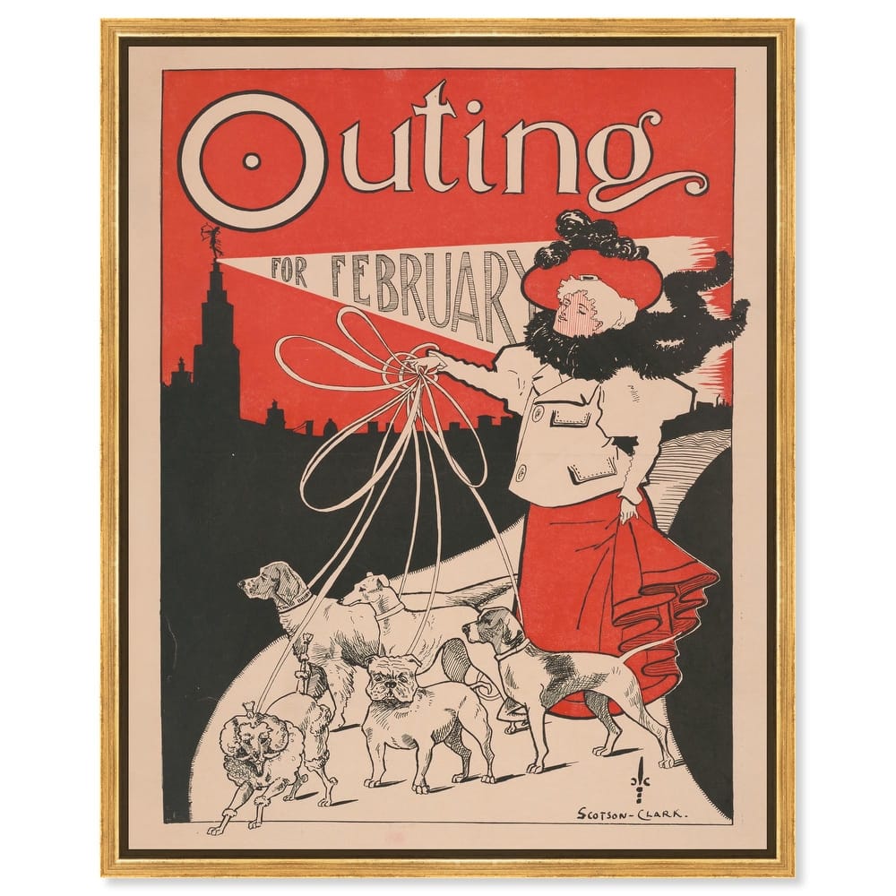 Outing for February 1896 Canvas by Art Remedy
