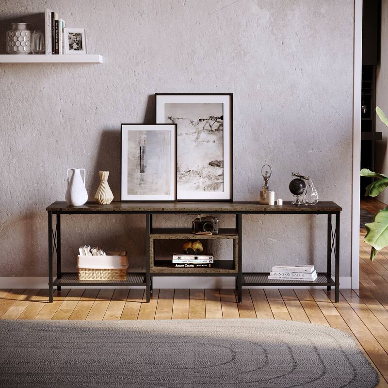 Rectangular TV Stand for TVs up to 75" Console Table