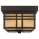 preview thumbnail 1 of 0, Hillcrest 2-Light Outdoor Flush Mount in Imperial Bronze Imperial Bronze