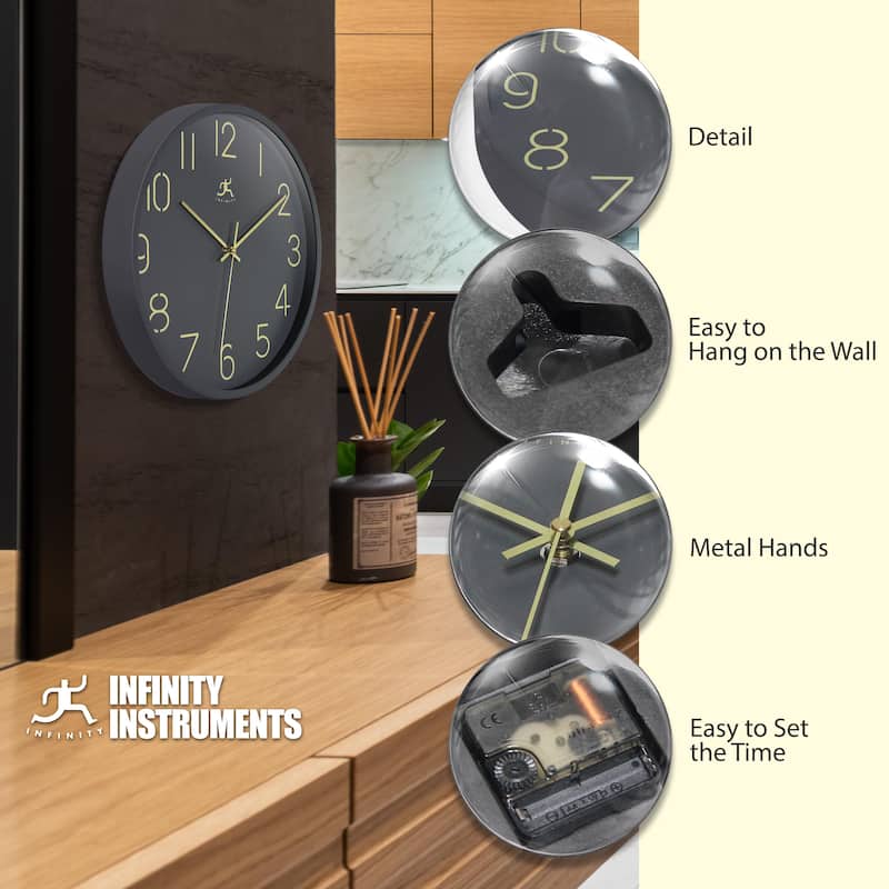 Stencil Number Clock - 14 in.