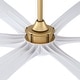 preview thumbnail 15 of 13, Parrot Uncle 72-inch Gold Modern Propeller DC Motor Ceiling Fan with Light and Remote