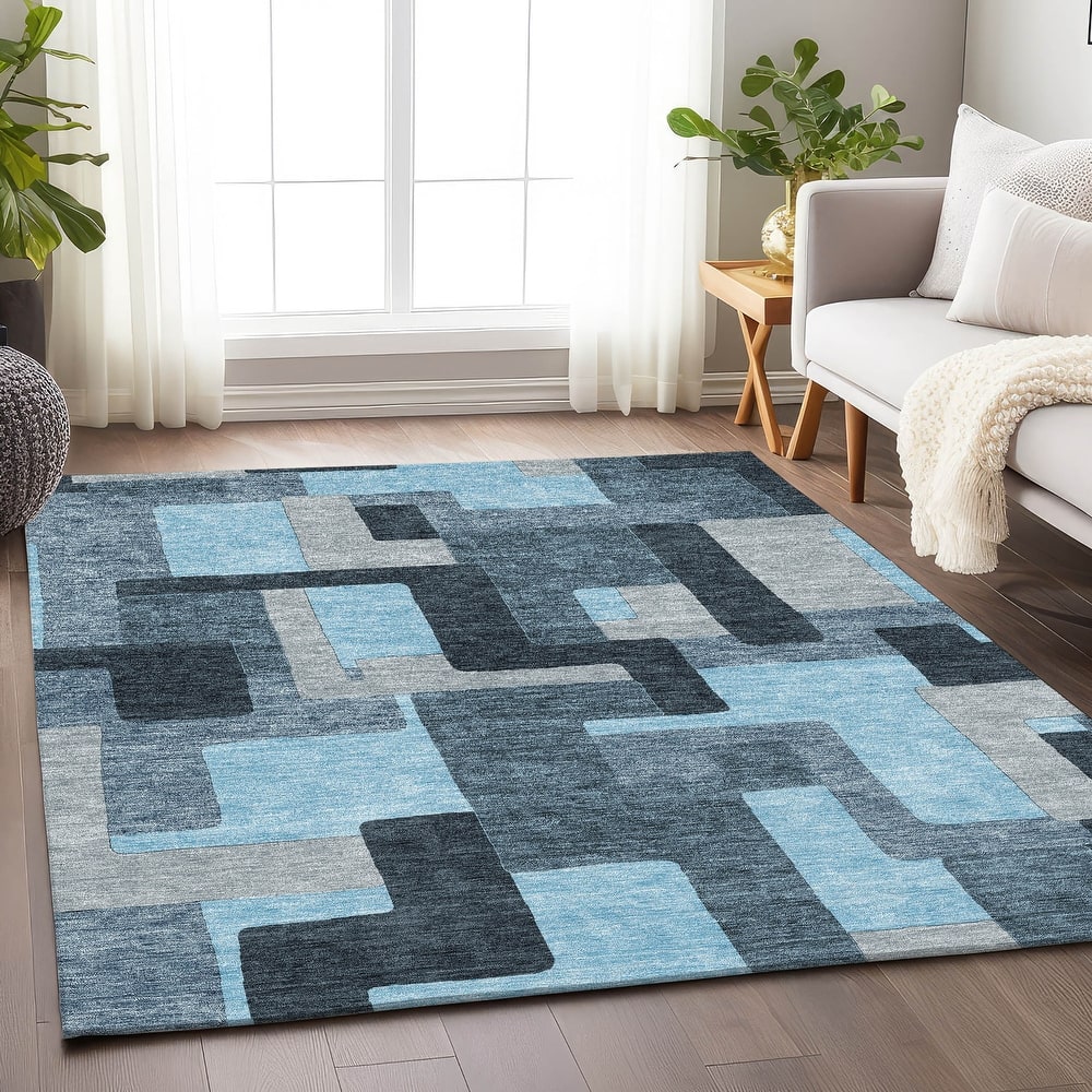 Premium Washable Super Soft Geo Casual Mayfield Rug