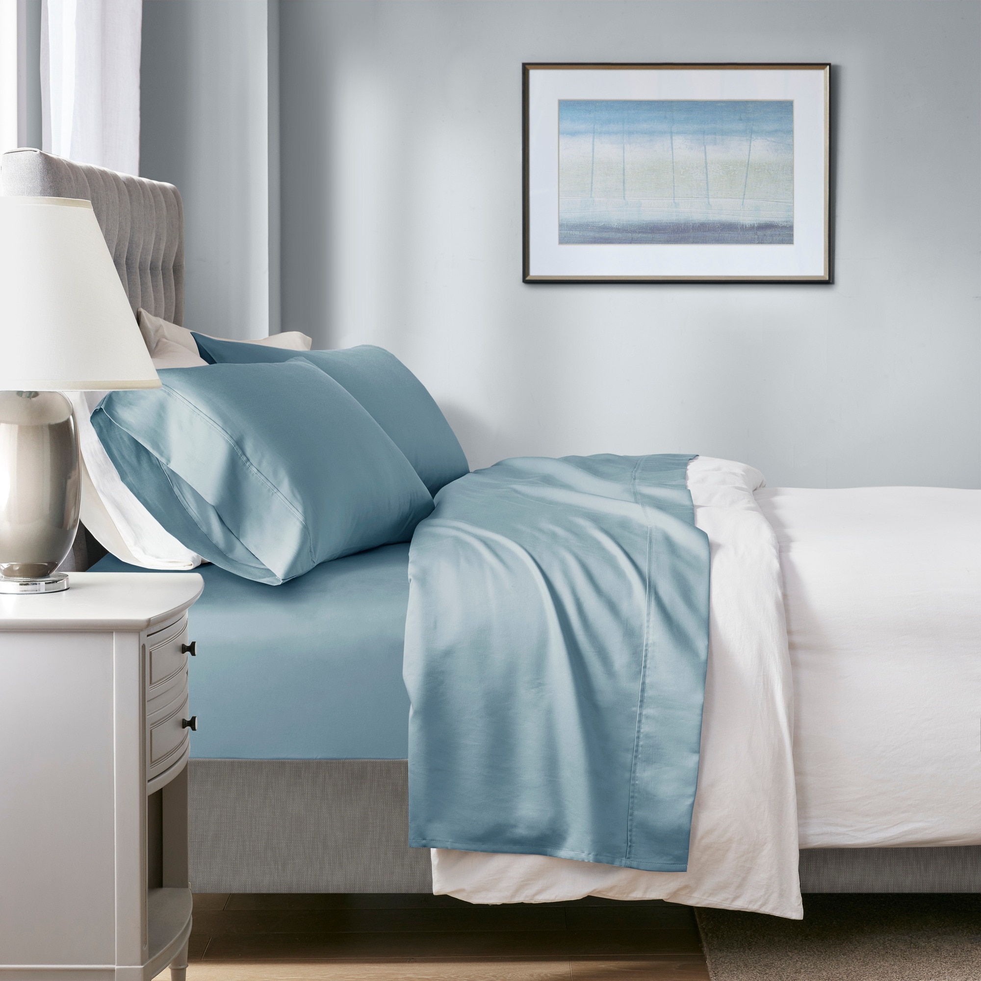Beautyrest 1000 Thread Count Cotton Blend Cooling 4 PC Sheet Set