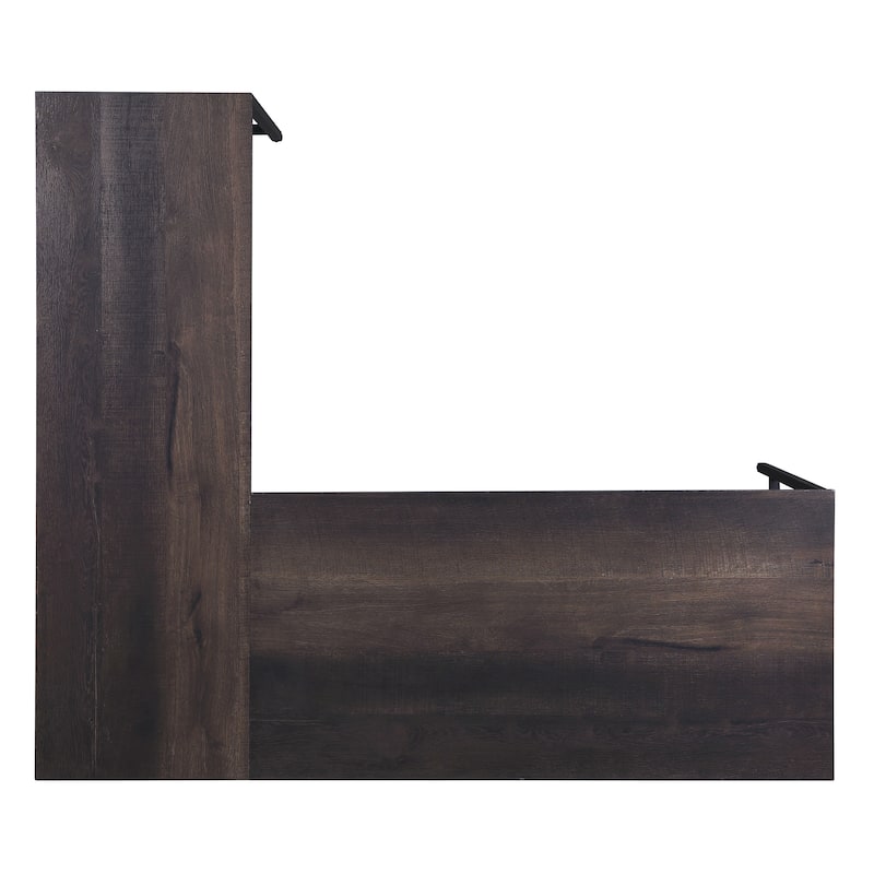 Contempo L-shaped Steel Desk