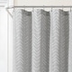 preview thumbnail 10 of 16, Lush Decor Hygge Modern Arrow Linen Look Shower Curtain Single