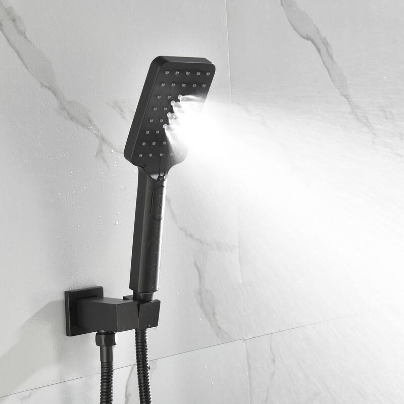 9-in Wall Mounted Shower System with Square Rain Shower Head