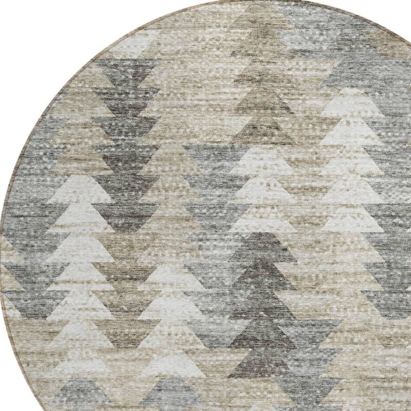 HomeRoots Geometric Transitional Rectangle Outdoor Rug