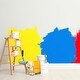 preview thumbnail 8 of 6, 14pcs Paint Roller Kit, 1.5" Chemical Fiber Paint Brushes, for Walls Ceilings - Multicolor - 1.5 Inch
