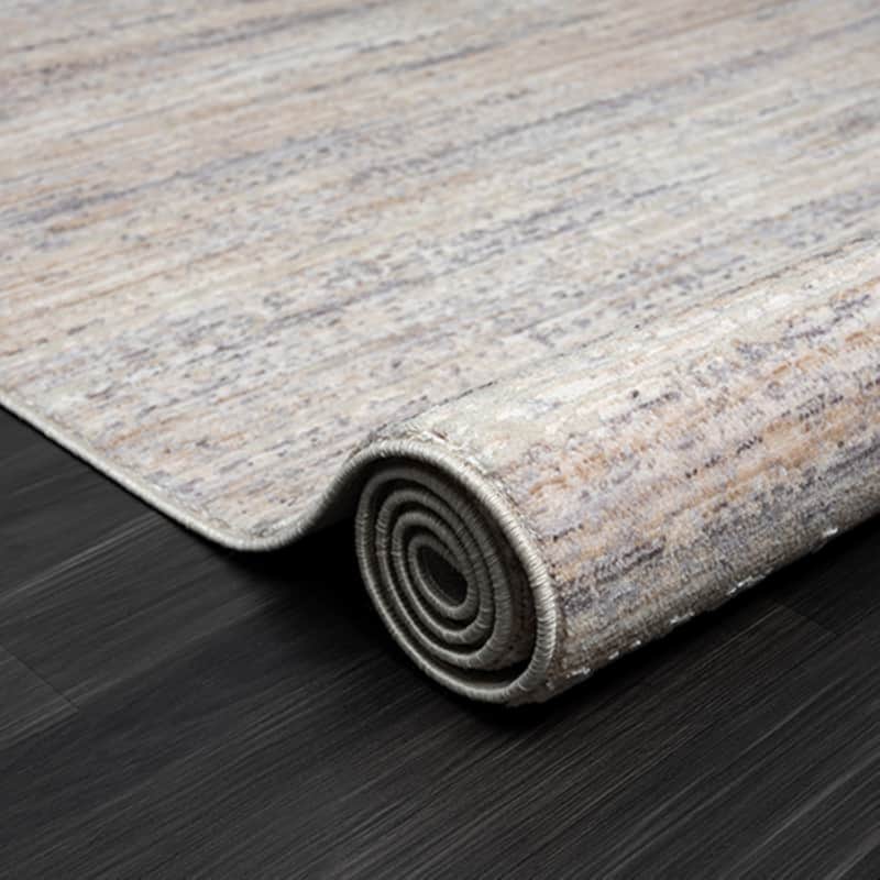 Sevita Lancaster Grey/Beige Striped Area Rug