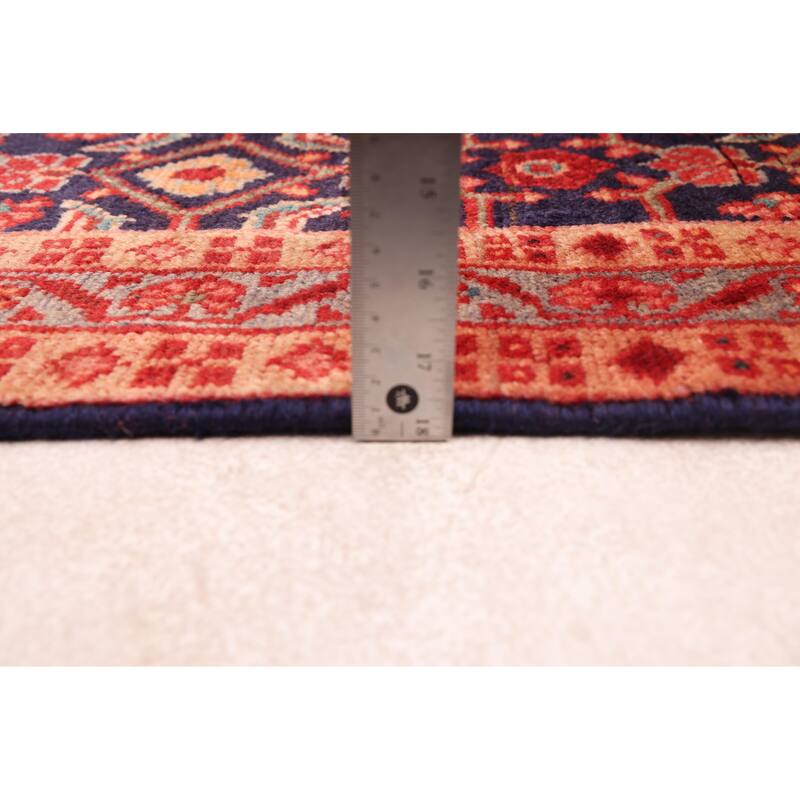 ECARPETGALLERY Hand-knotted Andelz Dark Navy Wool Rug - 3'7 x 10'10