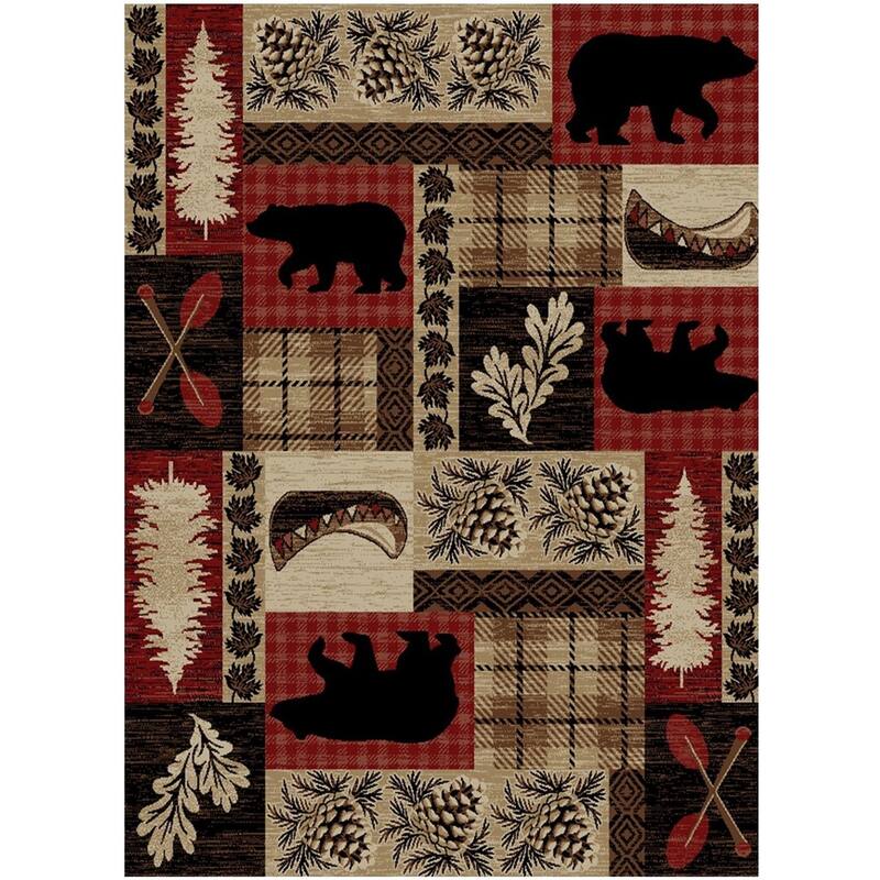 Hearthside Fall Ridge Red Lodge Area Rug - 5'3"x7'3"