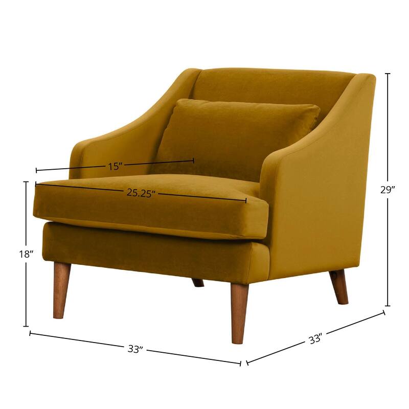 Las Vegas Upholstered Club Chair, Dijon Velvet