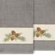 Authentic Hotel and Spa 100% Turkish Cotton Pierre 2PC Embellished Bath Towel Set