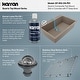 preview thumbnail 57 of 59, Karran QT-812 Top Mount 33 in. Large Single Bowl Quartz Kitchen Sink Kit