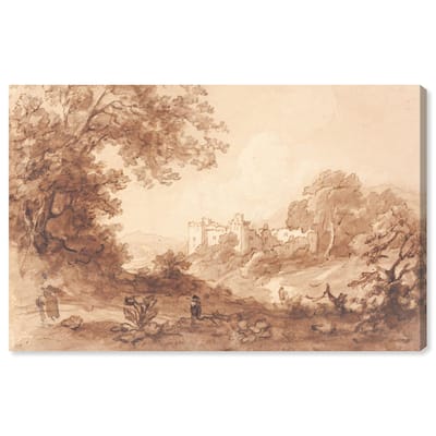 Carew Castle Canvas by Art Remedy, Gallery Wrapped