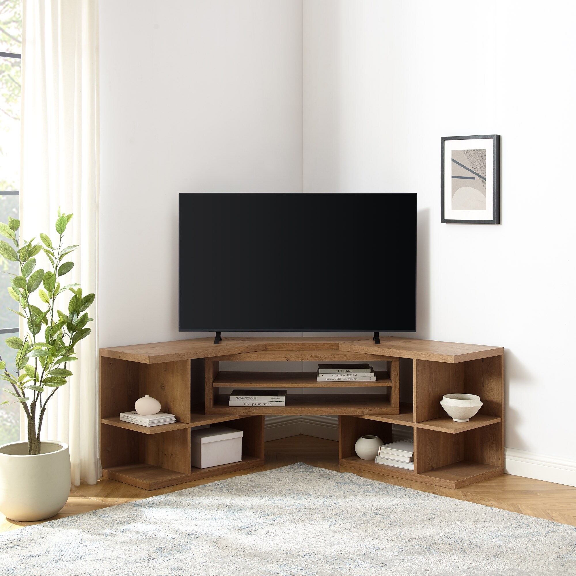 Art deco corner tv stand hotsell