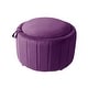 preview thumbnail 25 of 55, 30" W Round Velvet Upholstered Storage Ottoman with Flip Top Tray