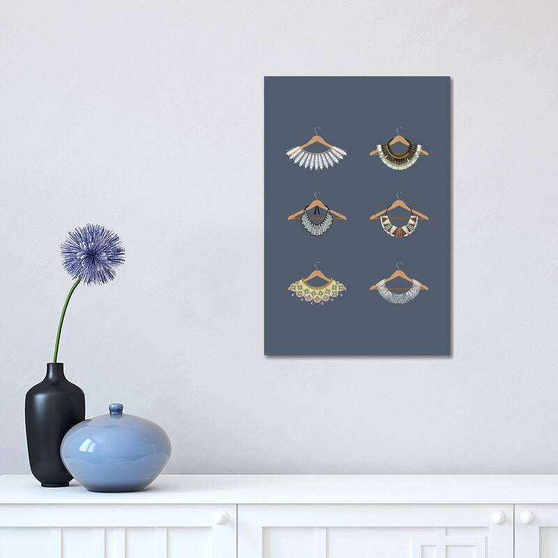 iCanvas "Rbg Minimalist Collars" by Holly Van Wyck Canvas Print - 18x12x1.5