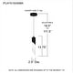 preview thumbnail 9 of 7, Alys 1-Light Integrated LED Matte Black Mini Pendant